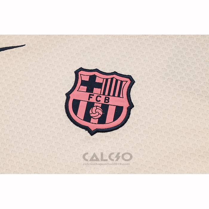 Tuta da Track FC Barcellona Manica Corta 2025-2026 Giallo - Pantaloncini